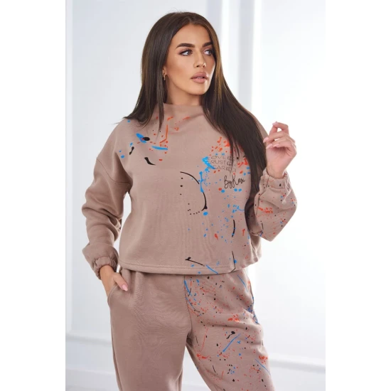 Moteriškas rudas komplektas Splash 21008