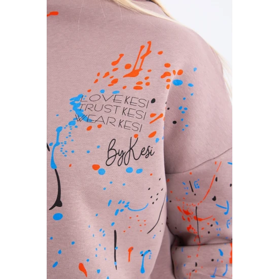 Moteriškas rudas komplektas Splash 21008