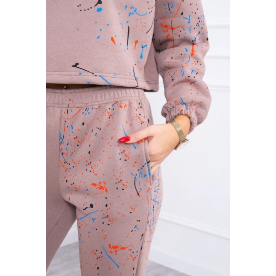 Moteriškas rudas komplektas Splash 21008