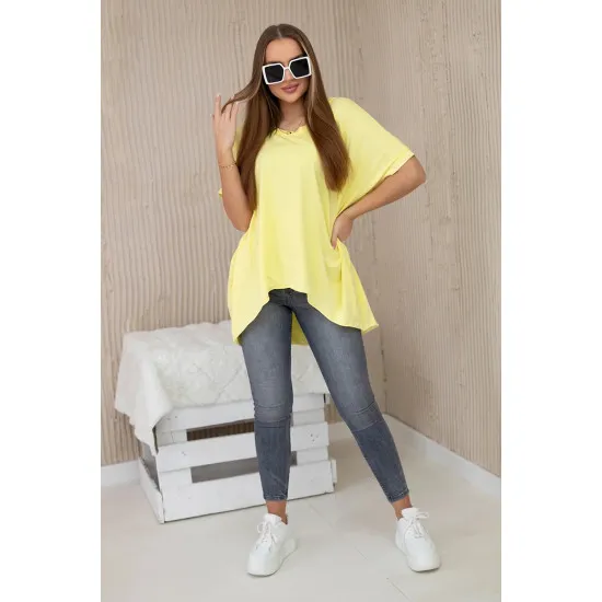 Moteriški geltoni marškinėliai Jumpy 27932