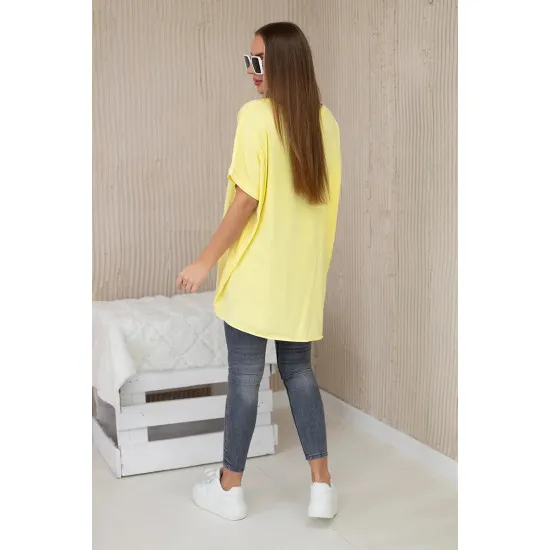 Moteriški geltoni marškinėliai Jumpy 27932