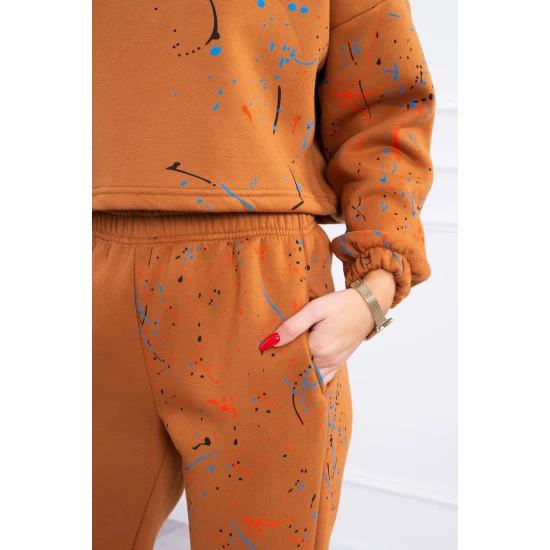 Moteriškas ryškios rudos spalvos komplektas Splash 21012