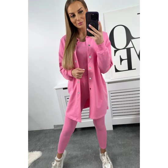 Moteriškas šviesiai rožinis komplektas Triple 24904