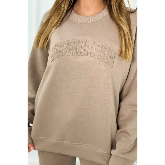 Moteriškas smėlinės spalvos komplektas Copenhagen 25952