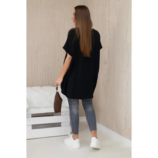 Moteriški juodi marškinėliai Jumpy 27935