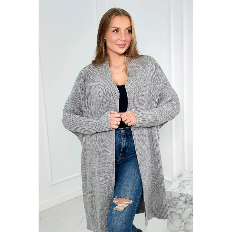 Women's grey cardigan Nave 17956