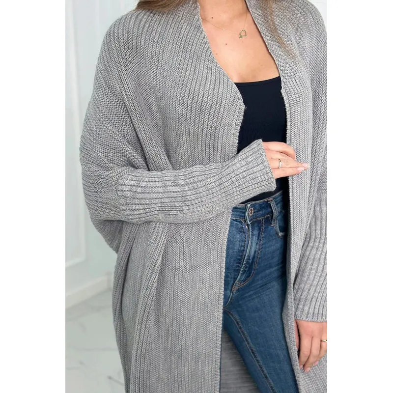 Women's grey cardigan Nave 17956