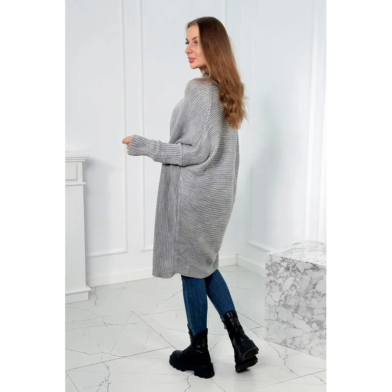Women's grey cardigan Nave 17956