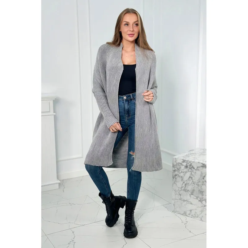 Women's grey cardigan Nave 17956