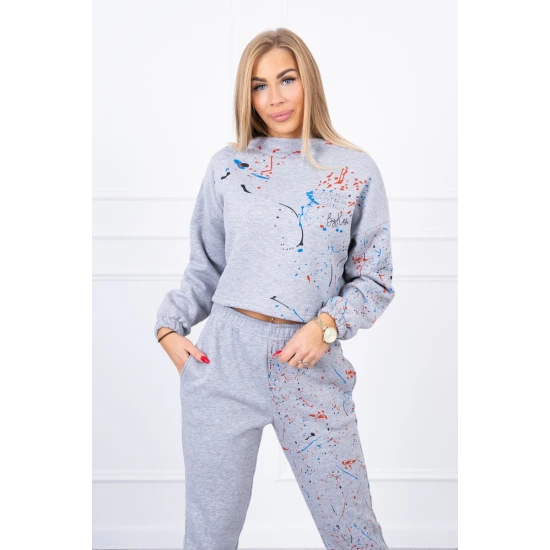 Moteriškas pilkas komplektas Splash 21007