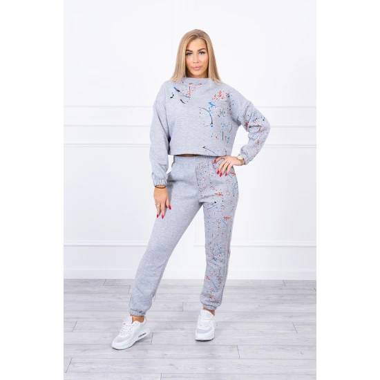 Moteriškas pilkas komplektas Splash 21007