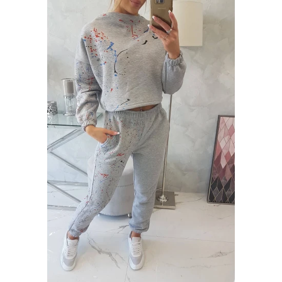 Moteriškas pilkas komplektas Splash 21007