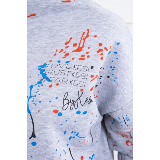 Moteriškas pilkas komplektas Splash 21007