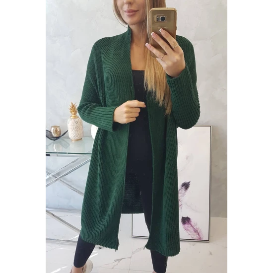 Moteriškas tamsiai žalias kardiganas Nave 22393