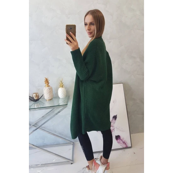 Moteriškas tamsiai žalias kardiganas Nave 22393