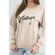 Moteriškas smėlinis džemperis Vintage 