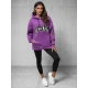 Moteriškas violetinis džemperis Broken O/SWE23019Z