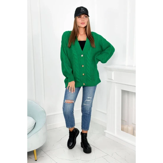 Moteriškas žalias megztinis Sari 26383