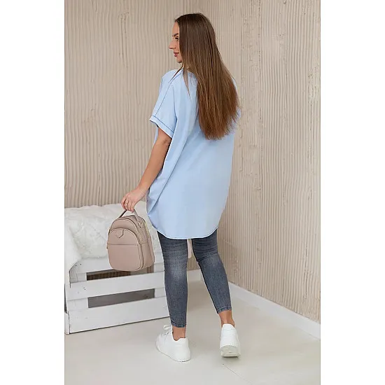 Moteriški mėlyni marškinėliai Jumpy 27924