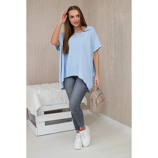 Moteriški mėlyni marškinėliai Jumpy 27924