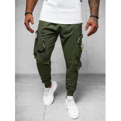 Vyriški chaki spalvos jogeriai Simos