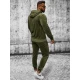 Chaki spalvos vyriškas veliūrinis komplektas Rolos Vyriški komplektai Premium