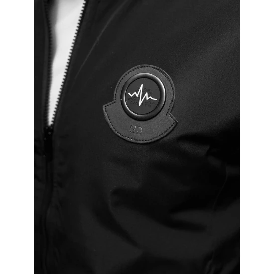 Vyriška juoda pavasarinė striukė Marko Vyriškos Striukės ir Paltai