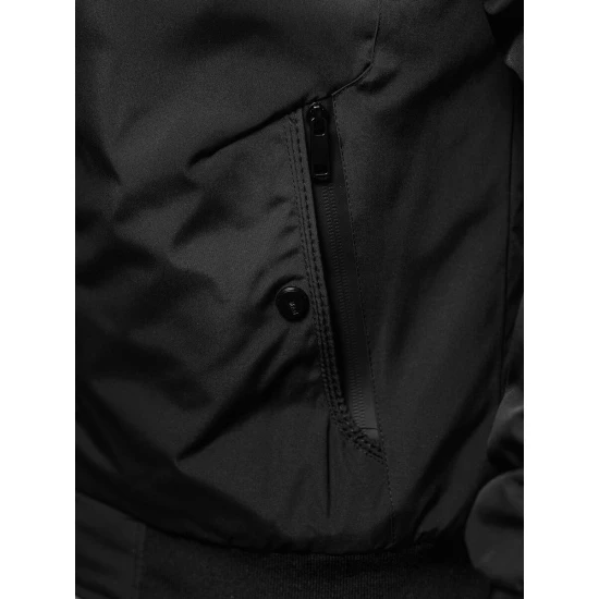 Vyriška juoda pavasarinė striukė Marko Vyriškos Striukės ir Paltai