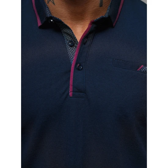 Vyriški tamsiai mėlyni polo marškinėliai Team O/DA758