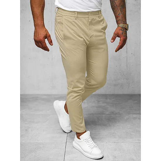 Men's brown trousers Barber O/1411SP