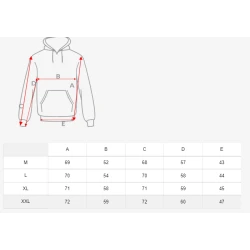 Juodos spalvos vyriškas džemperis su gobtuvu Vilkas