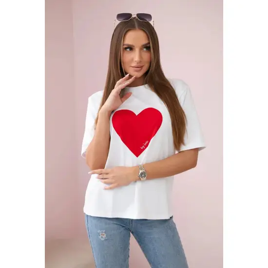 Moteriški balti marškinėliai Madame 2845037