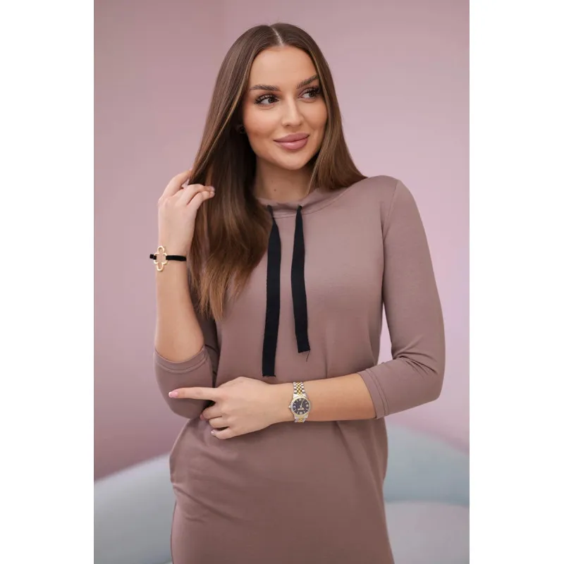 Women's brown dress Mimoli 28274