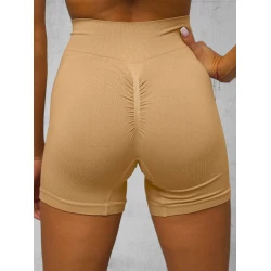 Moteriški rusvi biker šortai Odom