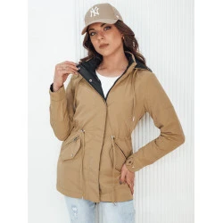 Moteriška dvipusė ruda-juoda striukė Elvina