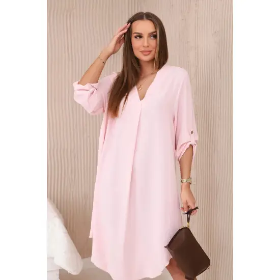 Moteriška šviesiai rožinė suknelė Klasi 28720