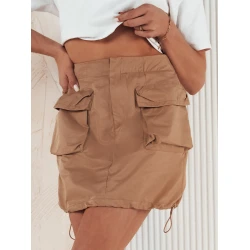 Trumpas moteriškas rudas sijonas Quilla