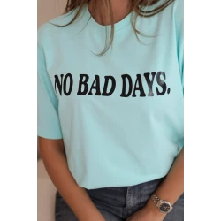 Moteriški mėtinės spalvos marškinėliai Days