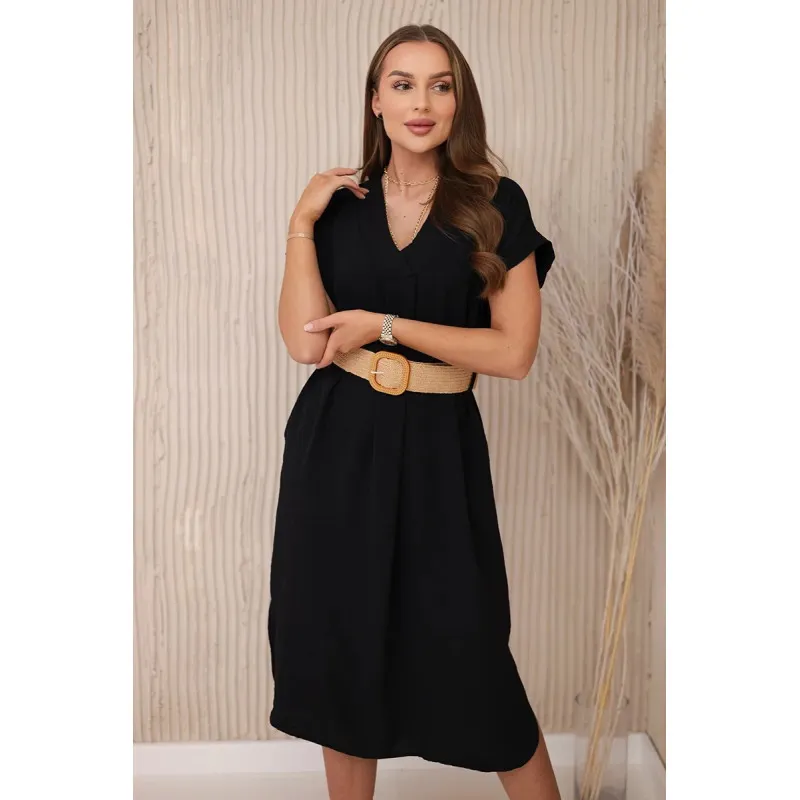 Naisten musta mekko Elle 23998