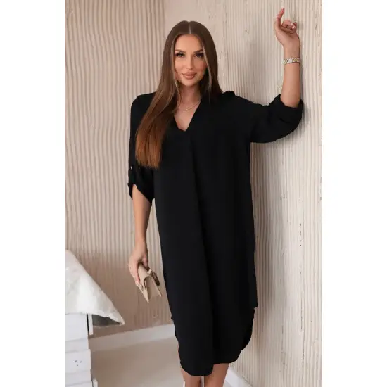 Moteriška juoda suknelė Klasi 28479