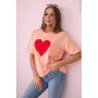 Women's peach Madame T-shirt