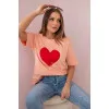 Women's peach Madame T-shirt 28448