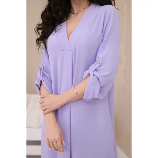 Moteriška violetinė suknelė Klasi 28521
