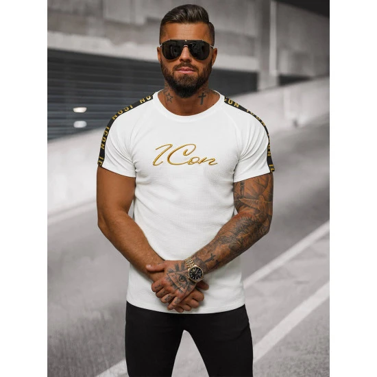 Vyriški balti marškinėliai Icone O/T7579