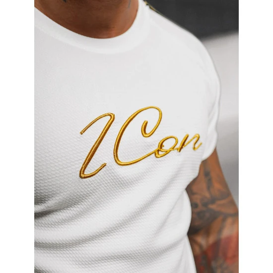 Vyriški balti marškinėliai Icone O/T7579