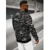 Vyriškas juodas džemperis su spauda Gamer JS/8B1193/3