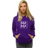Женский фиолетовый свитшот MAMA 