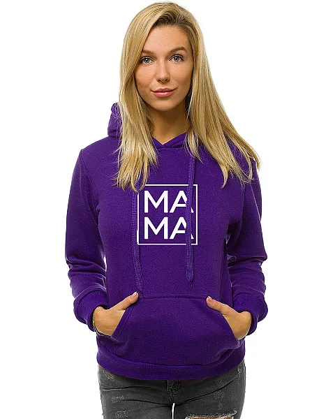 Moteriškas violetinis džemperis MAMA