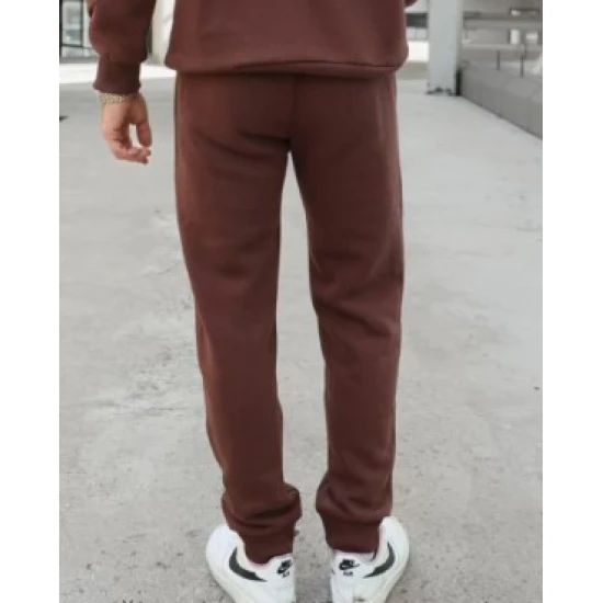 Vyriškos rudos laisvalaikio kelnės Denir PK3045