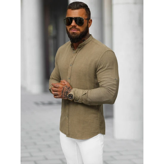 Vyriški rudos spalvos marškiniai Litor O/V112